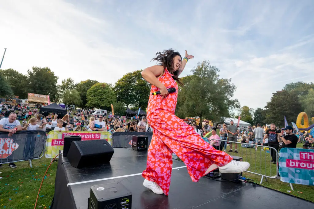 A dancer on a stage