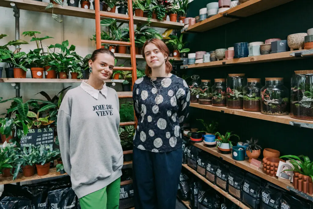 2 women in a plant shop